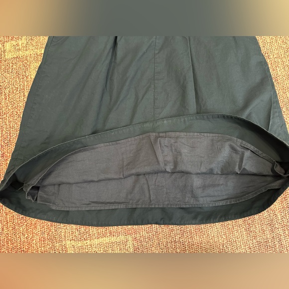 Madewell a line fit and flare v neck cut out midi dress size 2 navy - Picture 7 of 11